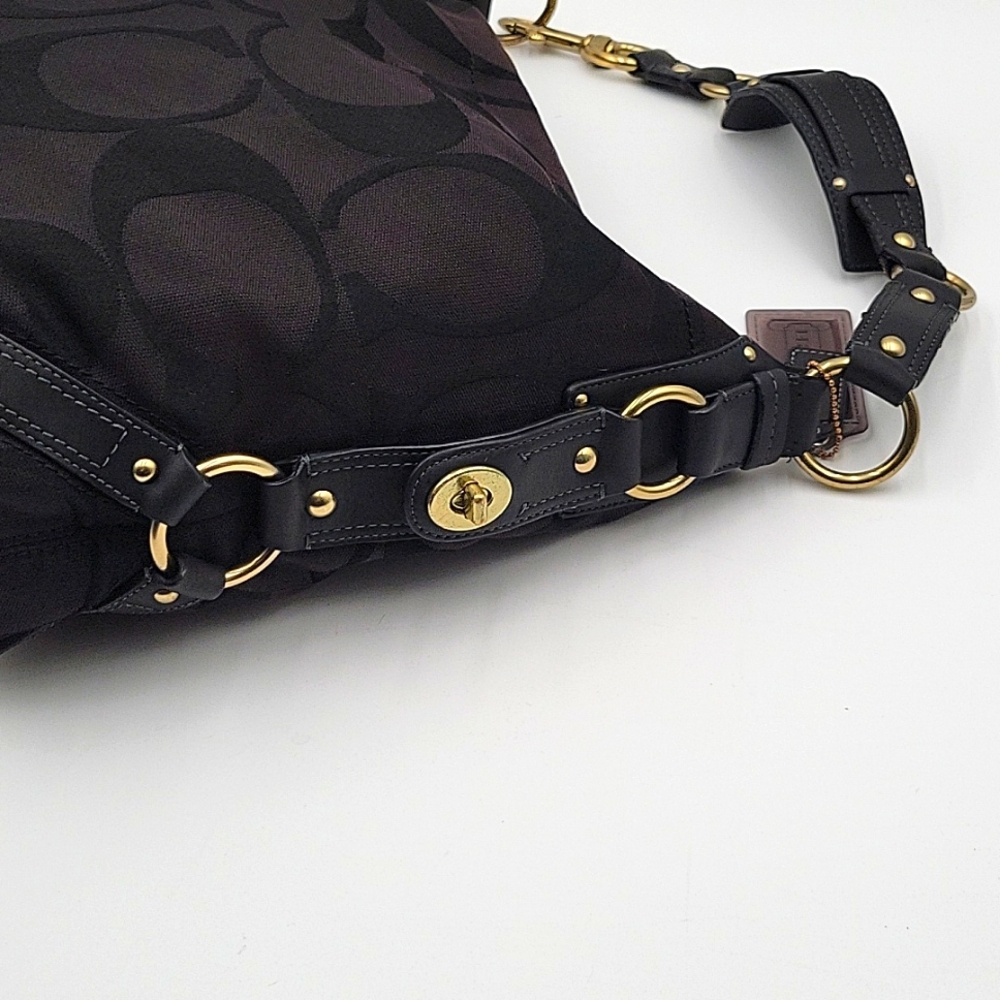 Coach Canvas Monogram Tote Bag - Picture 10 of 15